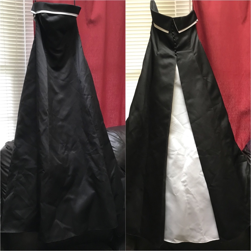 Black and white formal dress